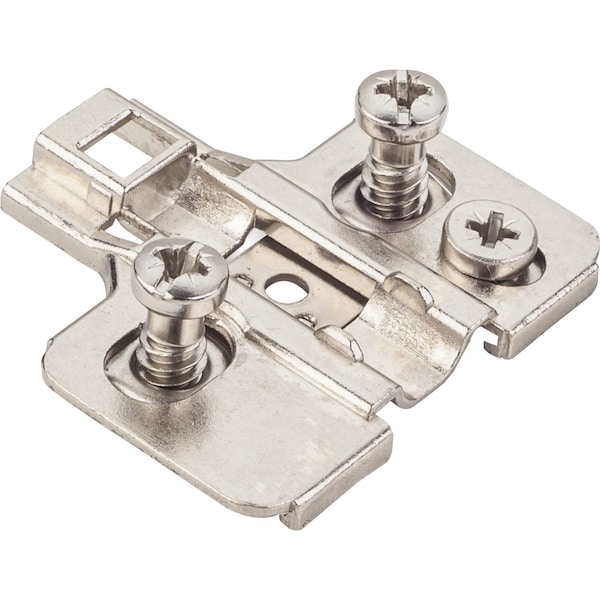 Hardware Resources Hvy Dty 0mm Cam Adj Zinc Die Cast Plate w/Euro Screws for 700,725,900 and 1750 Series Euro Hinges 600.0P72.05 - main